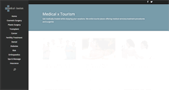 Desktop Screenshot of medicalxtourism.com